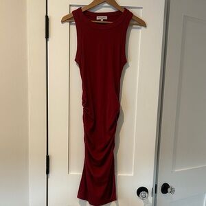 Michael Stars Rich Red Midi Dress